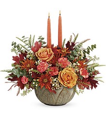 Artisanal Autumn Centerpiece from Arjuna Florist in Brockport, NY